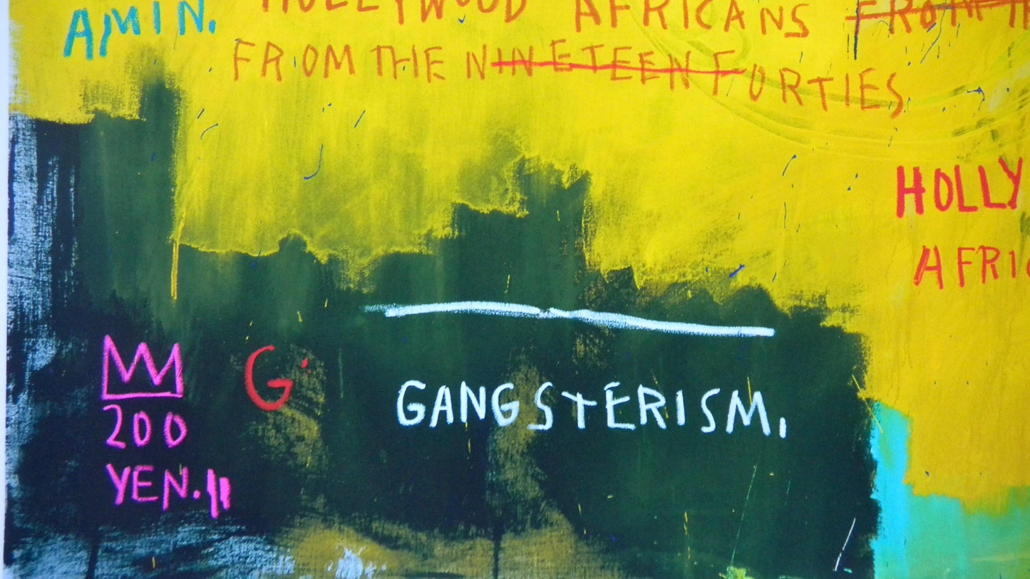 Jean-Michel Basquiat, Hollywood Africans, Official Edition Archival Pigment Print