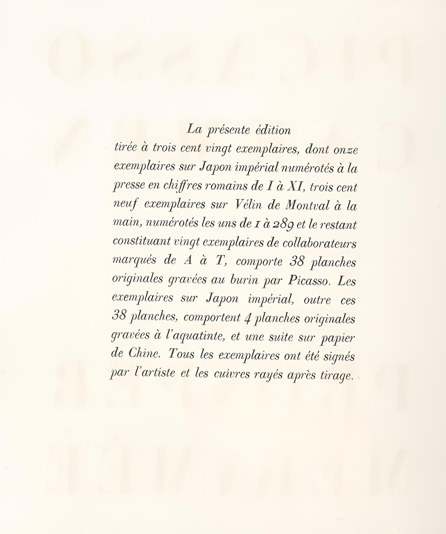 1949 - Pablo Picasso - Untitled - from Carmen - Engraving