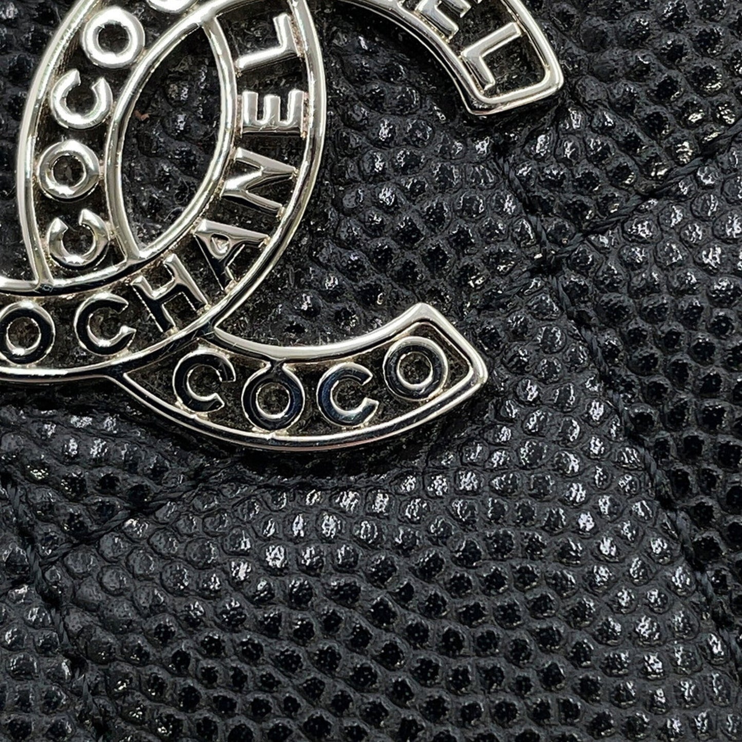 Calfskin Grained Business Case Card Chanel