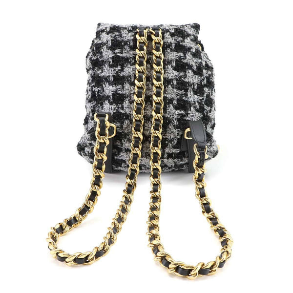Tweed leather backpack from Chanel