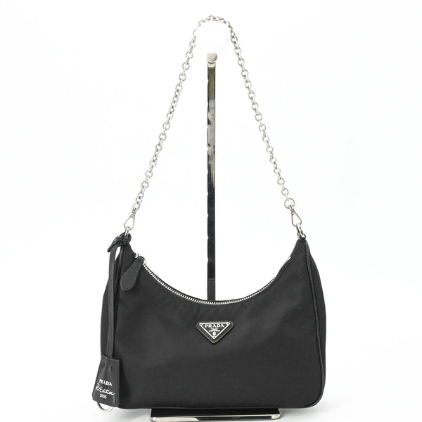 Prada Handbag Pouch Shoulder Bag Nylon Leather
