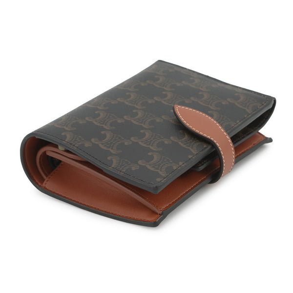 Canvas leather pochette celine