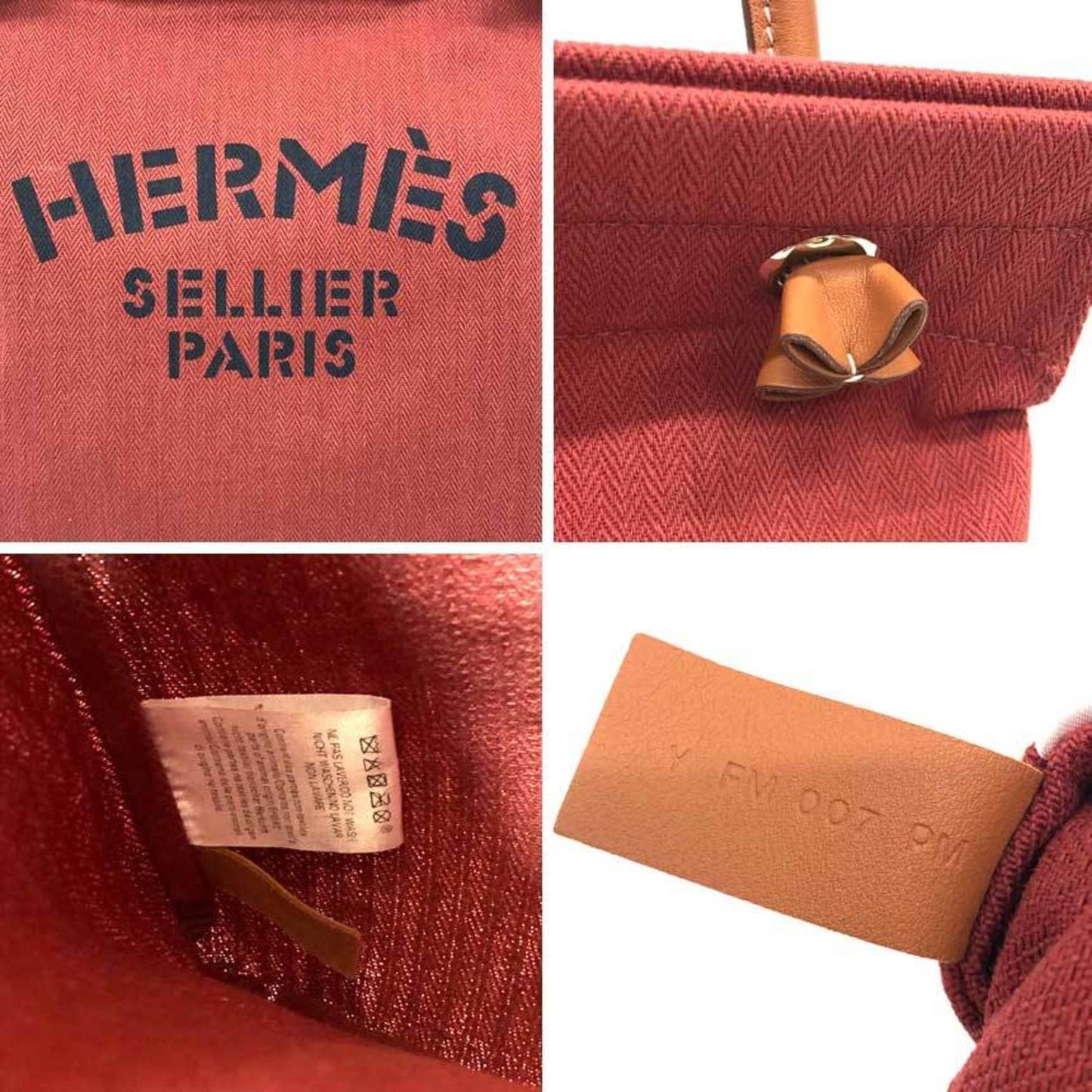 Chevron leather shoulder bag by Hermes