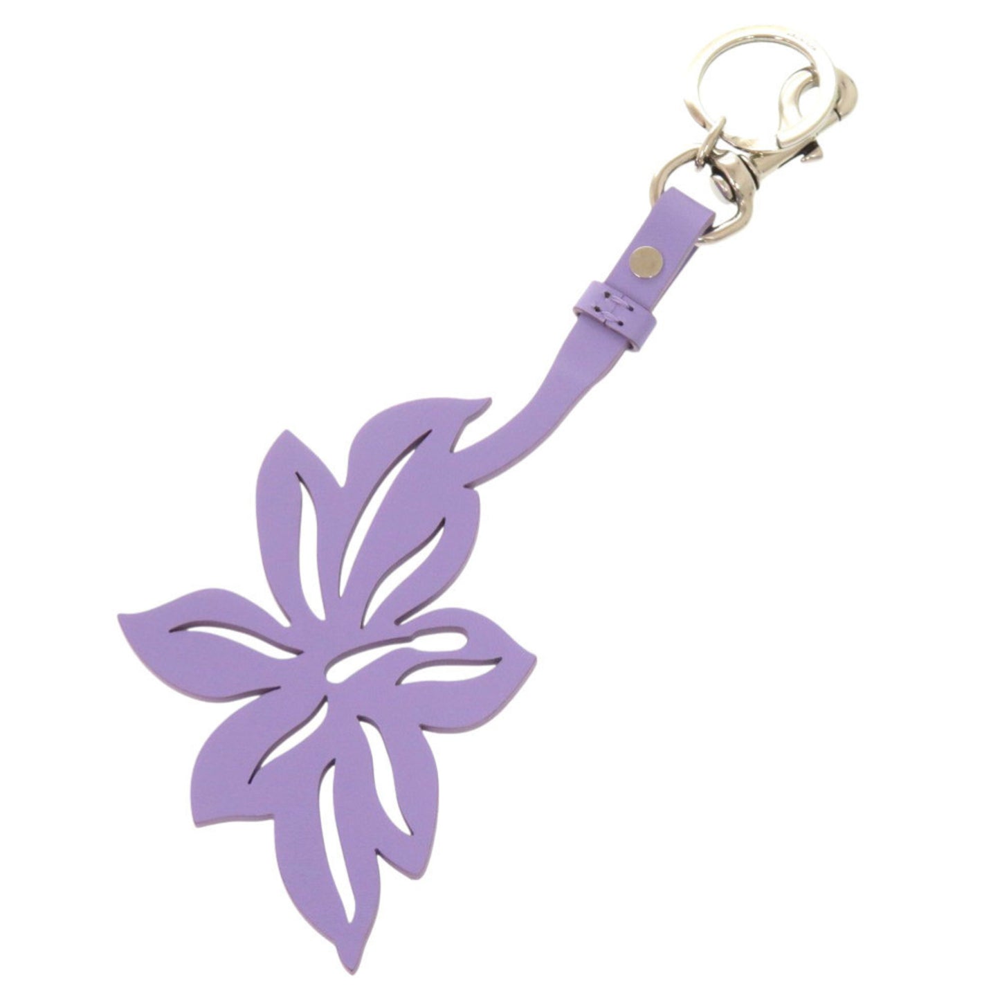 Metal leather key chain by Gucci