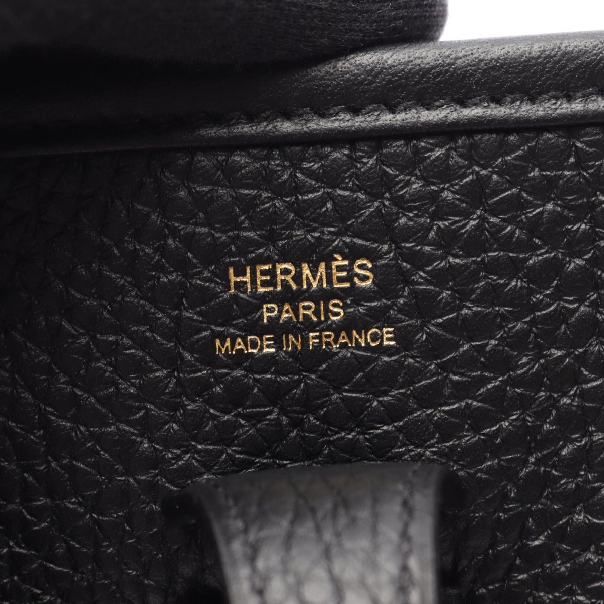 HERMES Shoulder Bag Taurillon Clemence Leather