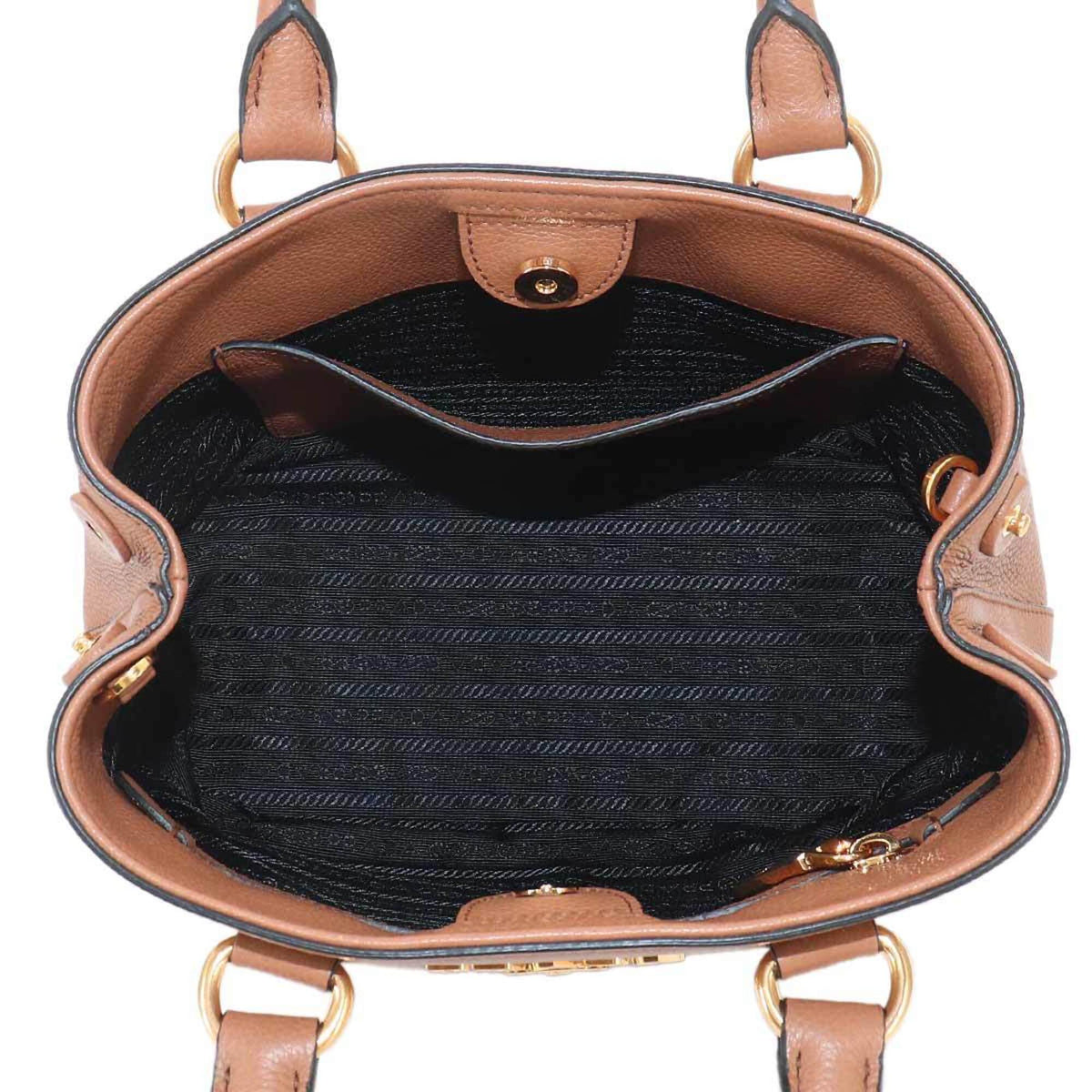 PRADA Handbag Leather