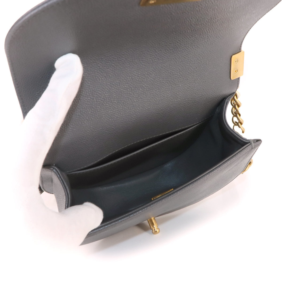CHANEL Handbag Shoulder Bag Grained Calfskin