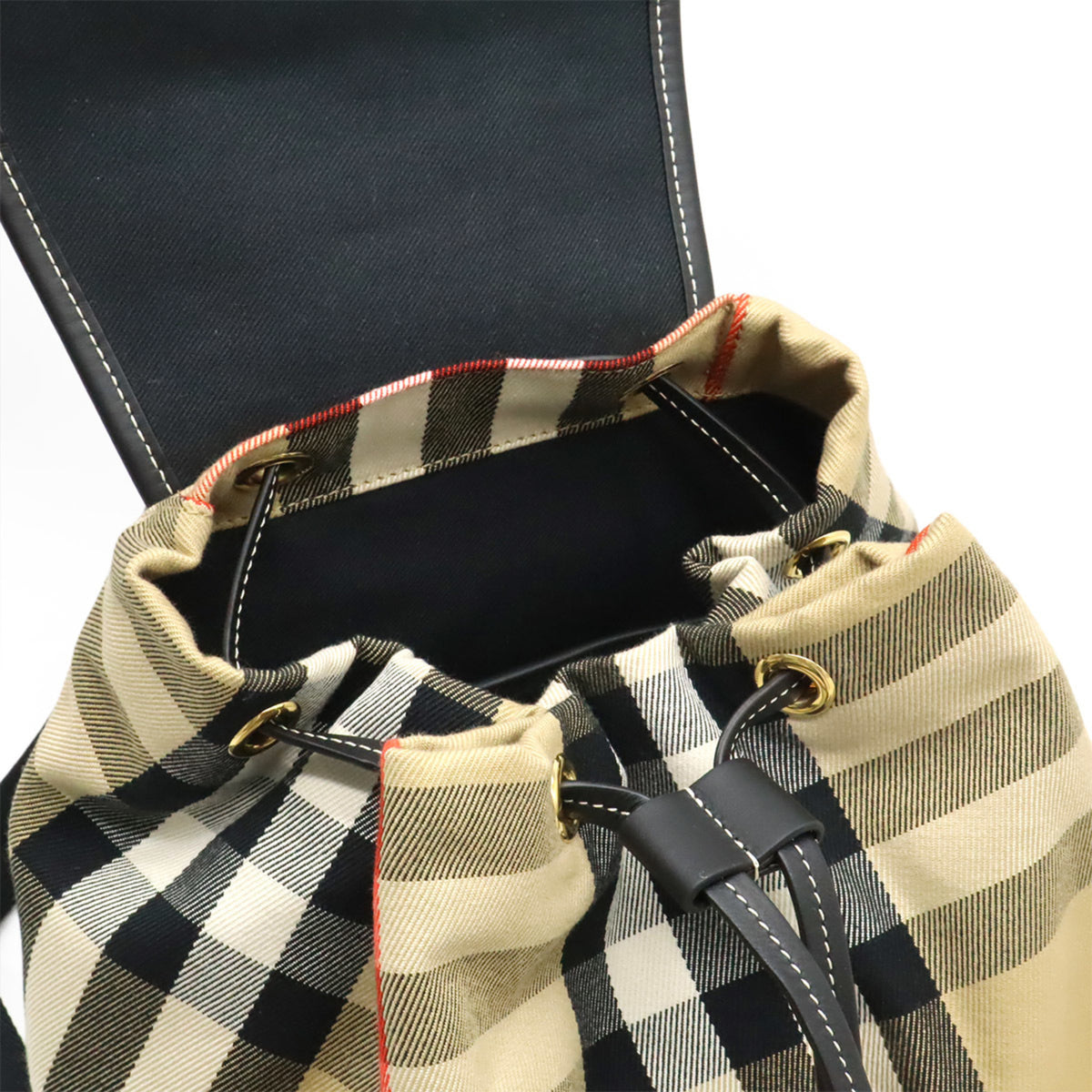 BURBERRY Backpack Canvas Leather