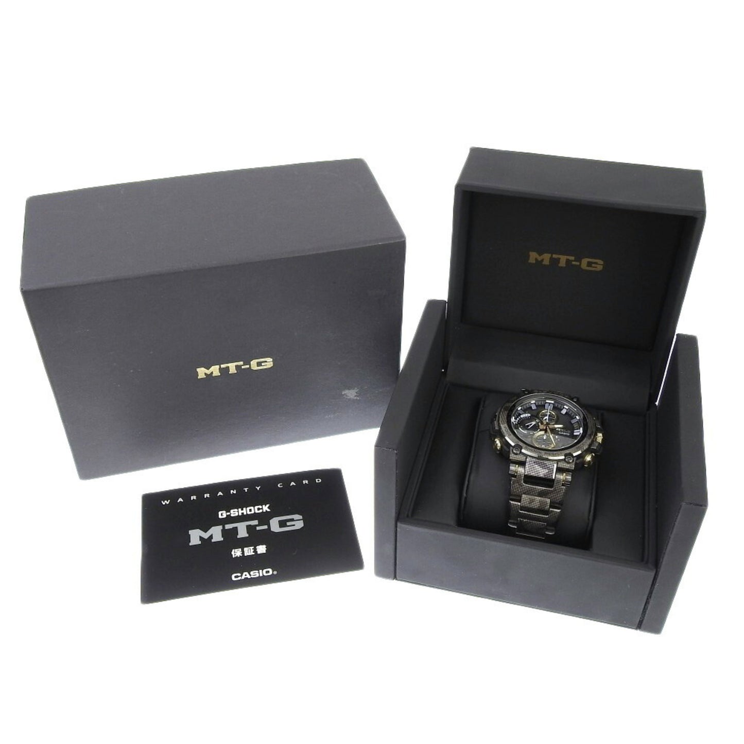 Casio G-Shock Mtg B1000 Dcm 1Ajf Black Dial Watch Metal Ss Radio Solar 48Mm Men'S