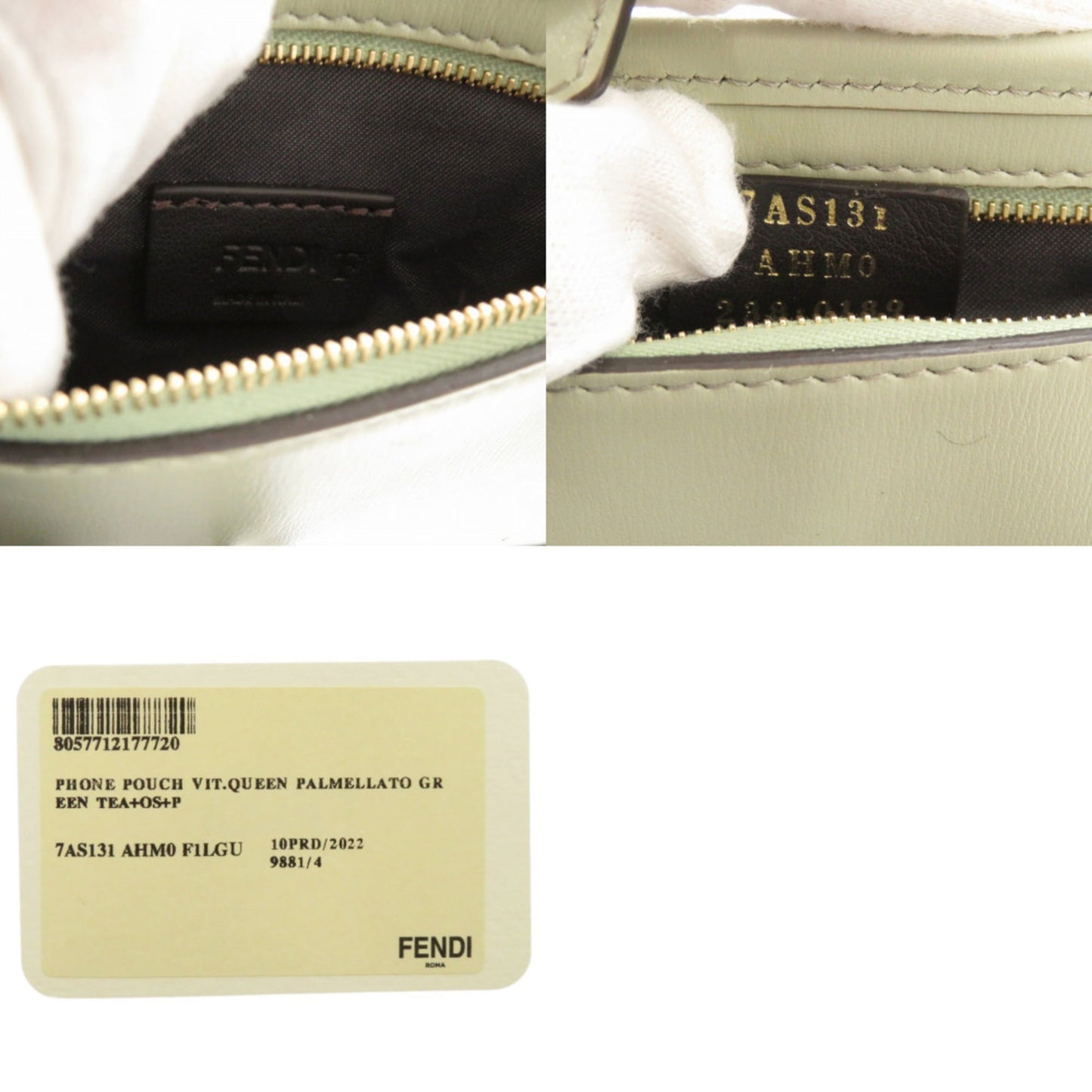 Leather shoulder bag pouch from Fendi