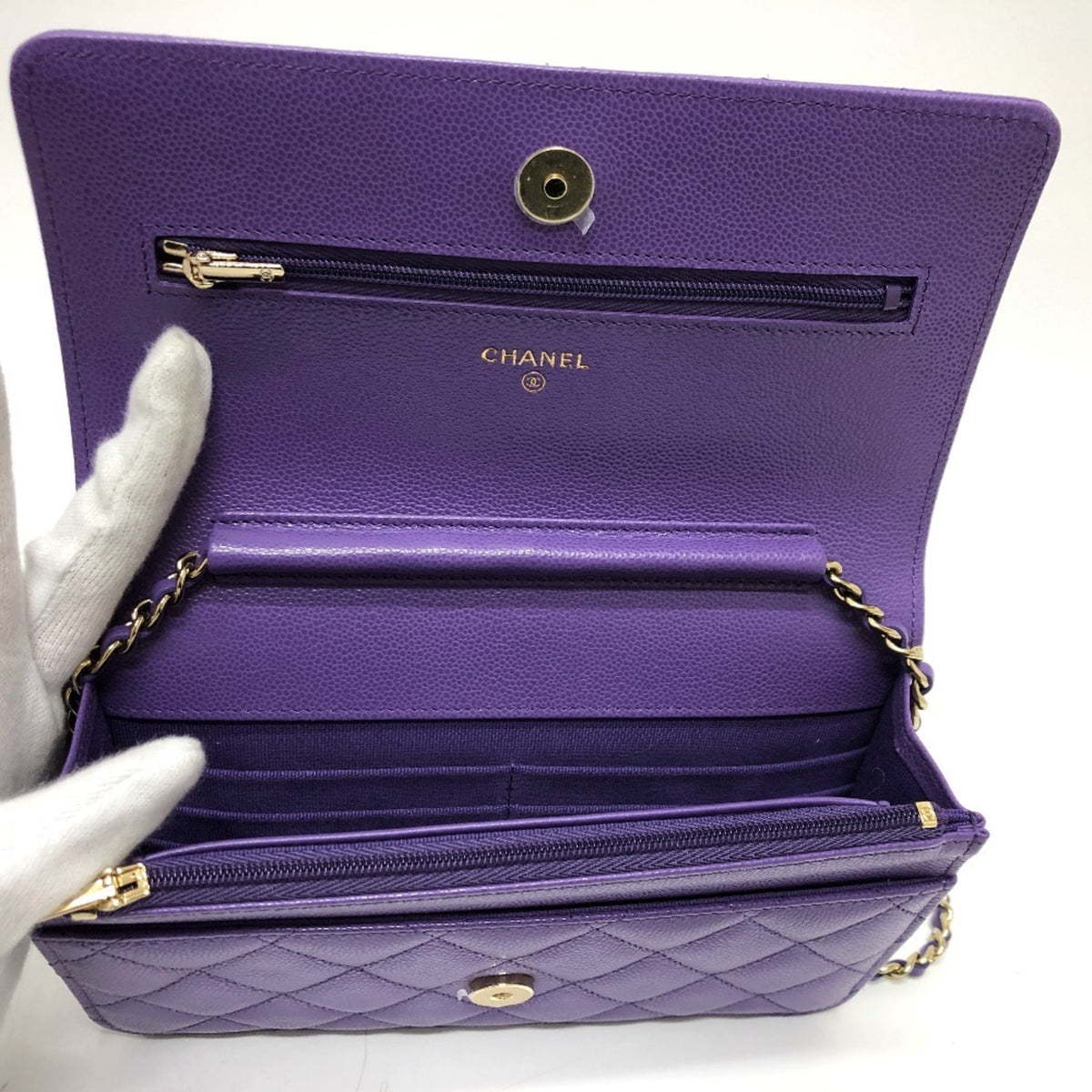 CHANEL Shoulder Bag Caviar Leather