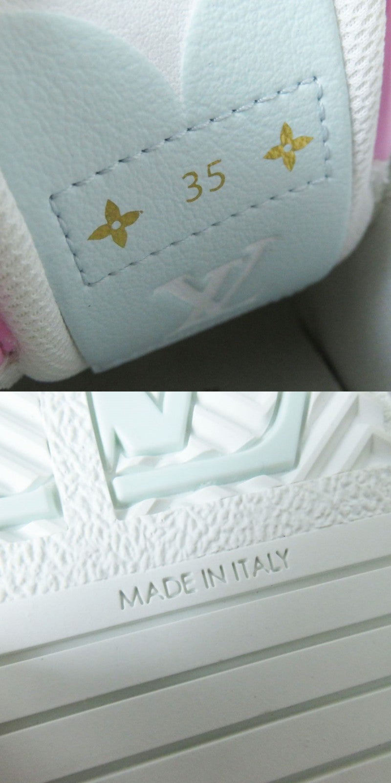Louis Vuitton Sneakers Not Written Pink X White Women 35