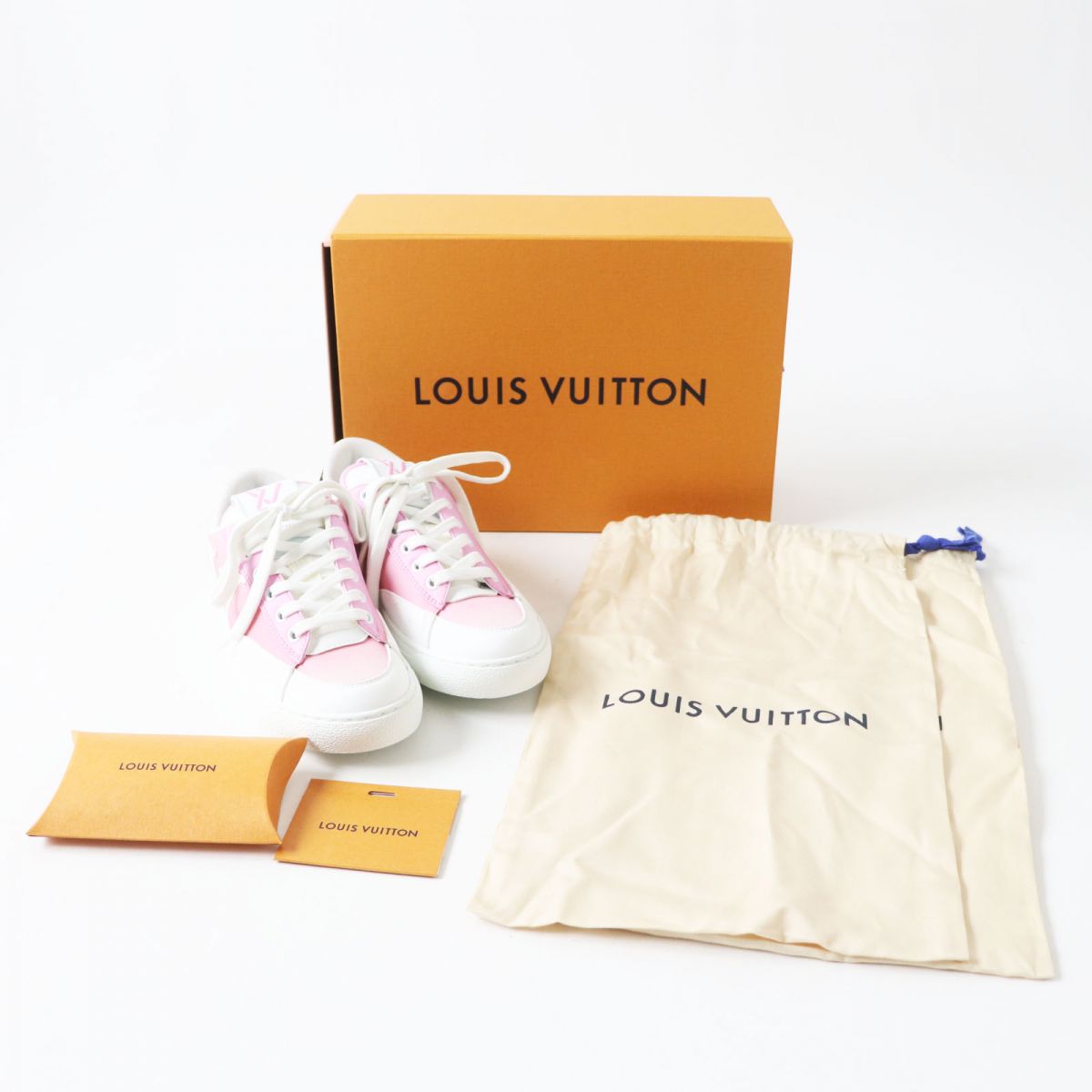Louis Vuitton Sneakers Not Written Pink X White Women 35