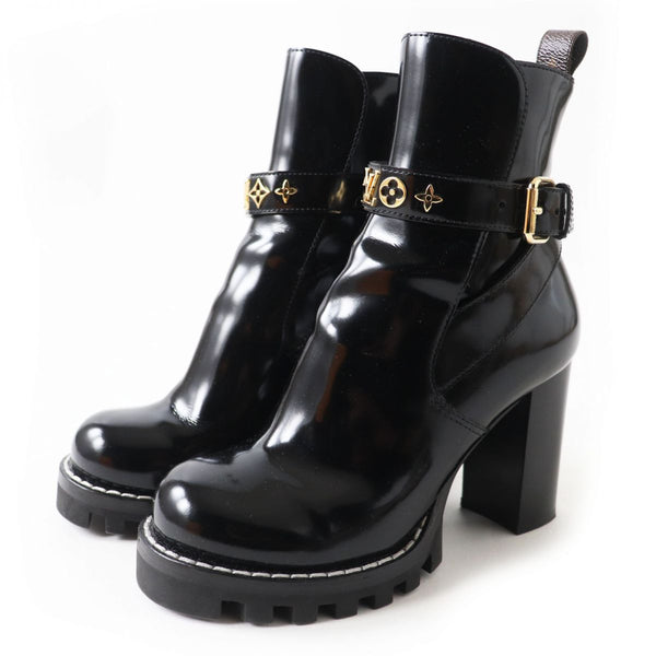Louis Vuitton Boots Main: Patent Leather Black X