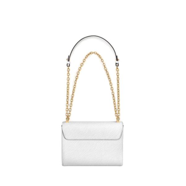 Louis Vuitton Shoulder Bag M55513 Epi Leather White Chainshoulder Bag Bron Twist Mm Women