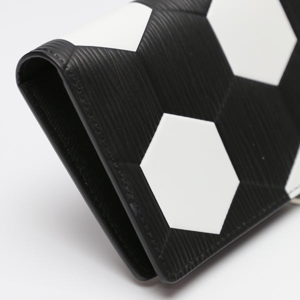 Louis Vuitton Long Wallet Purse M63294 Epi Leather Noir Portefeuille Blaza Epi Russia 2018 Fifa