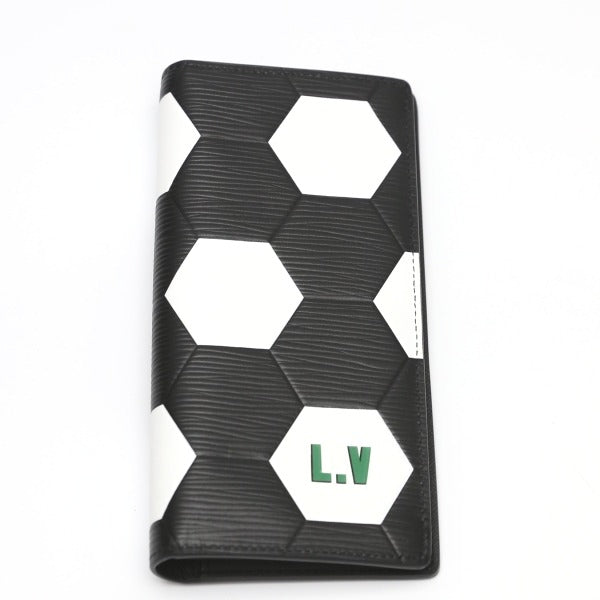 Louis Vuitton Long Wallet Purse M63294 Epi Leather Noir Portefeuille Blaza Epi Russia 2018 Fifa