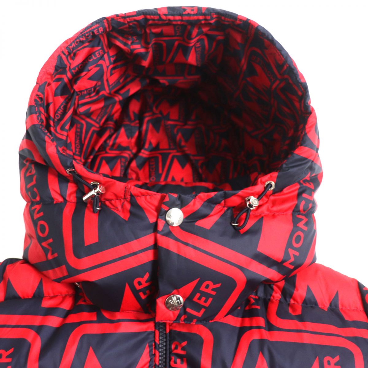 Moncler Down Jacket Polyester Red X Black 1