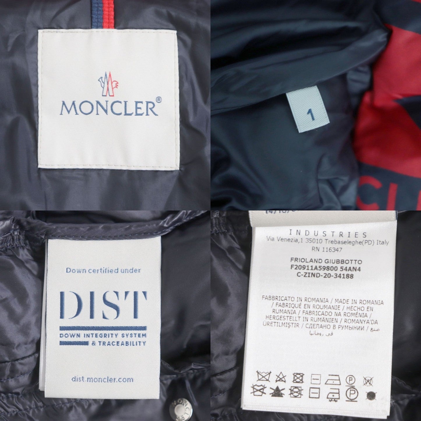 Moncler Down Jacket Polyester Red X Black 1