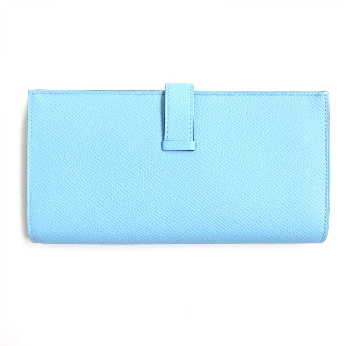 Hermes Long Wallet Purse Mainfepsom Blue Mens