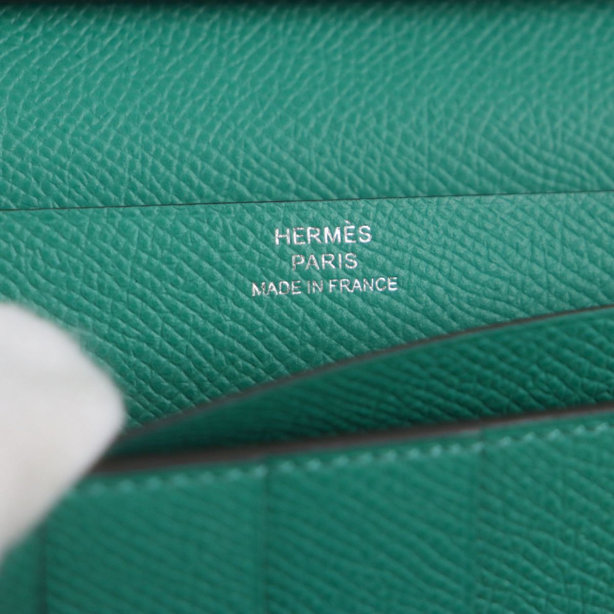Hermes Long Wallet Purse Mainfepsom Blue Mens