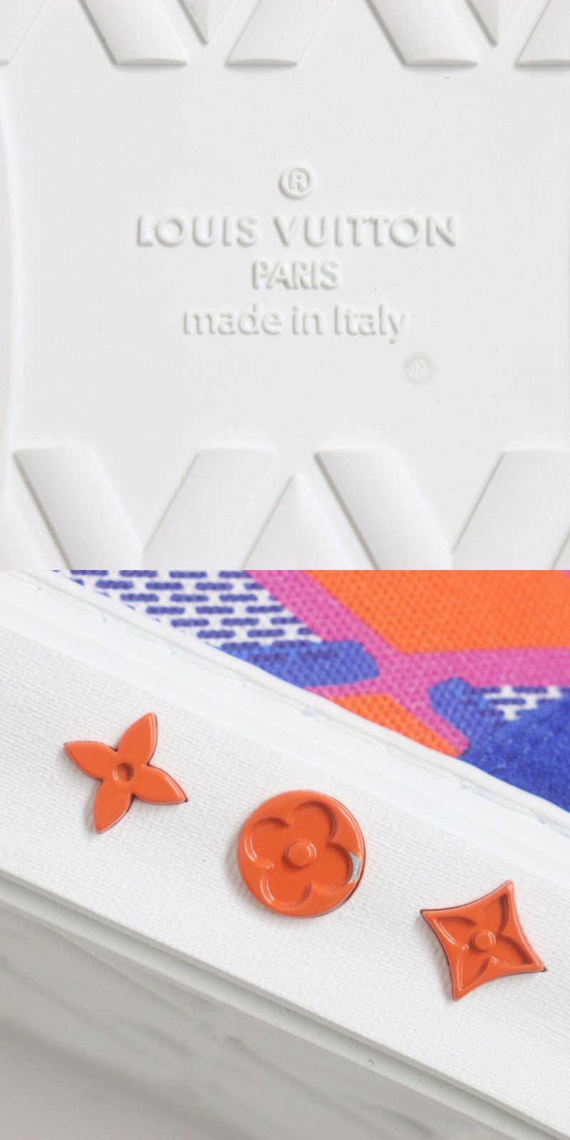 Louis Vuitton Sneakers Canvas Orange X White X Blue 9