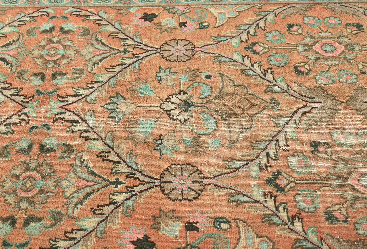 3'4X12'7 Ft Semi-Antique Floral Traditional