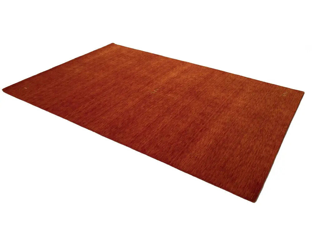Contemporary Gabbeh Modern Rug Orange Tribal