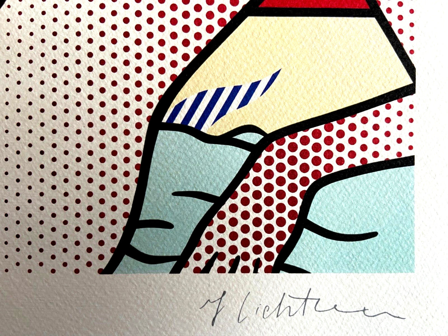 Roy Lichtenstein Lithograph Coa Hand Numbered