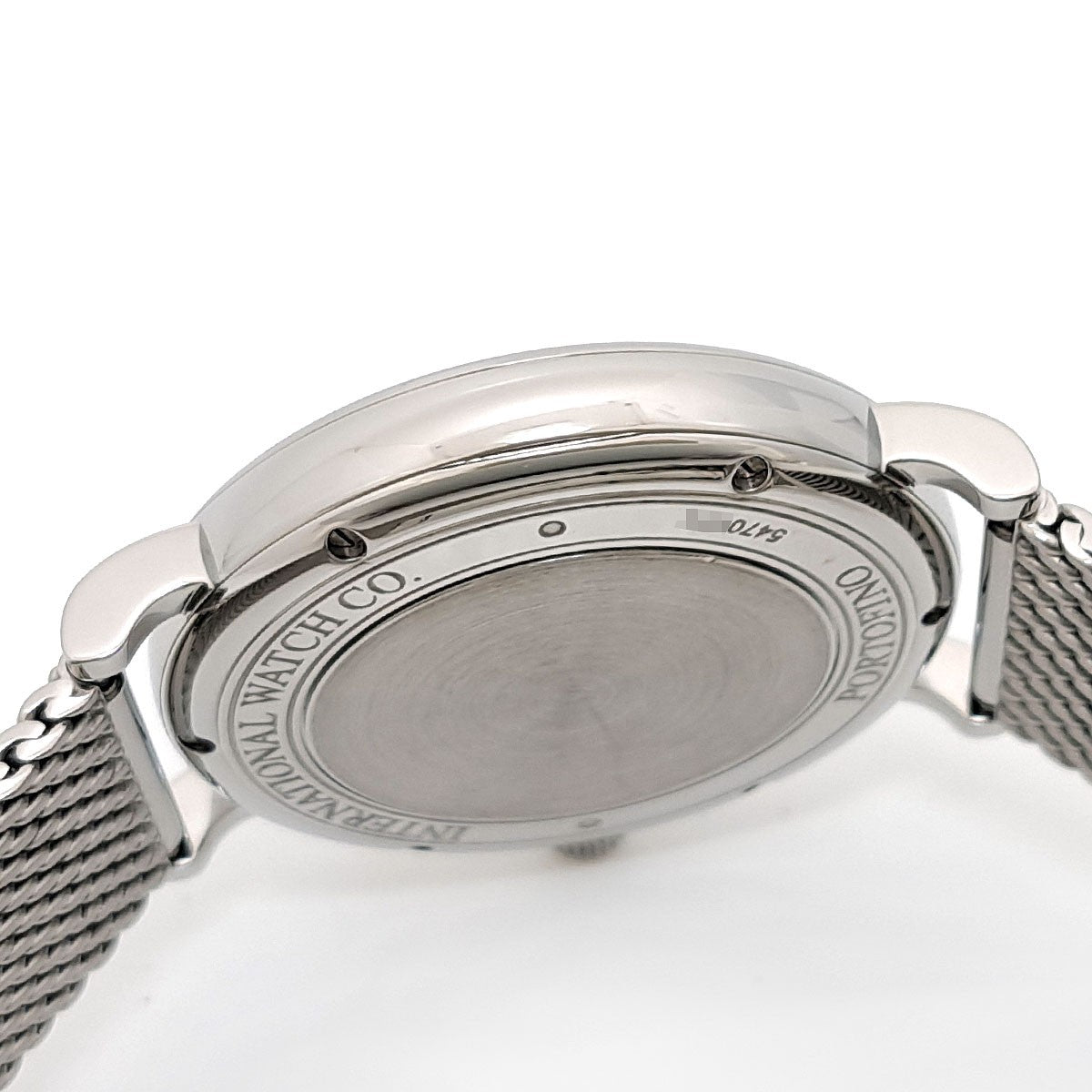 Iwc Portofino Automatic Date Iw356505 Silver Men'S Used Watch #6119