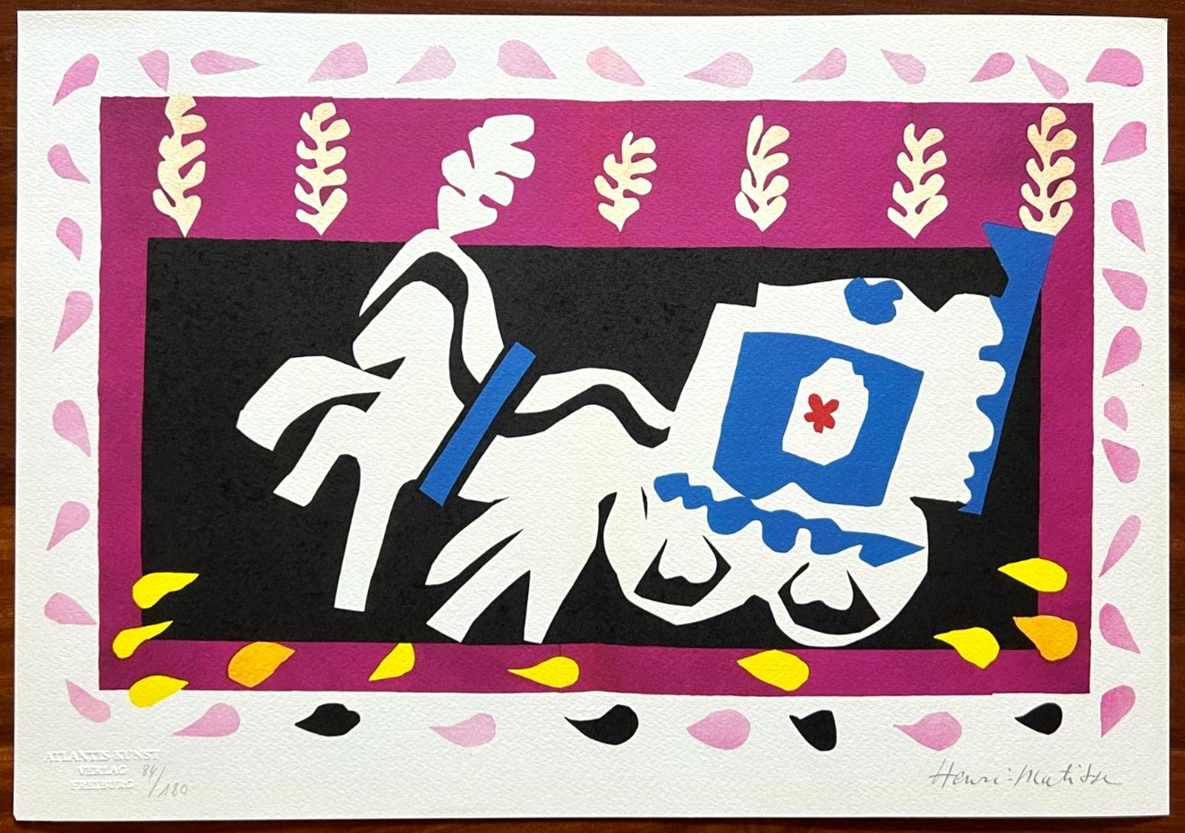 Henri Matisse Lithograph 'Jazz' 180 Ex Coa Signed