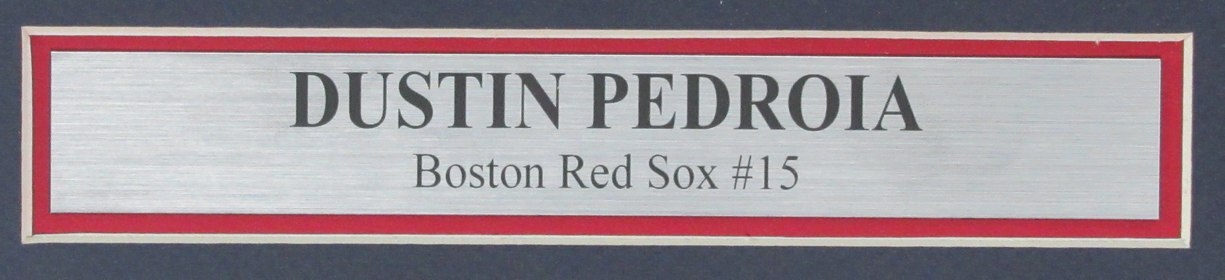 Dustin Pedroia Autographed 8X10 Photo Boston Red Sox Framed Beckett 188966
