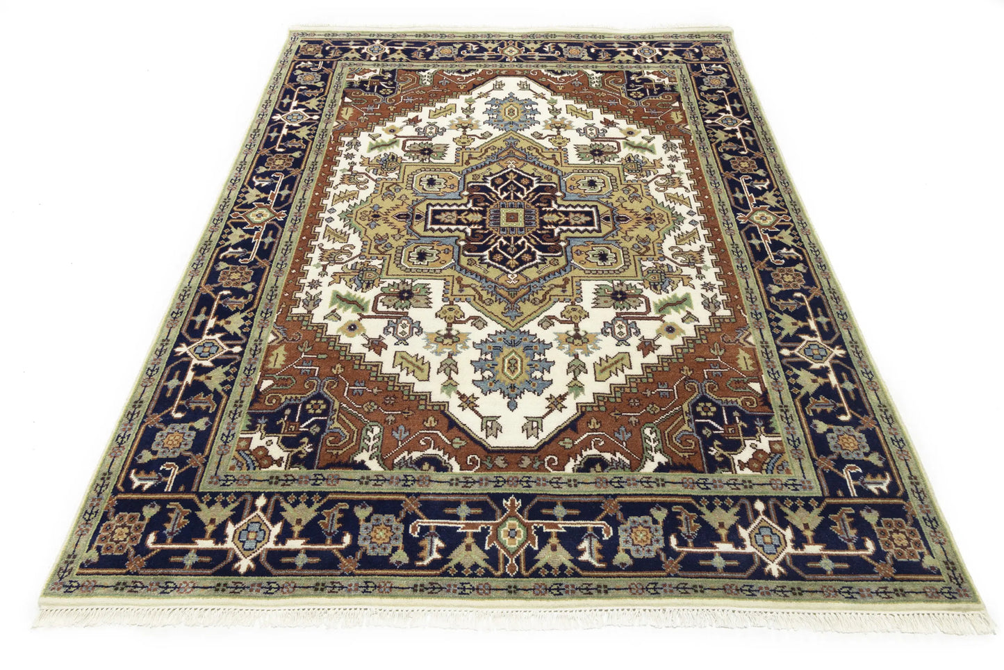 8X10 Ft Heriz Serapi Oriental Rug Traditional