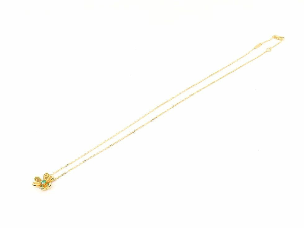 Van Cleef & Arpels Vcarp7Sb00 K18Yg 1P Emerald Frivole Pendant Mini Model