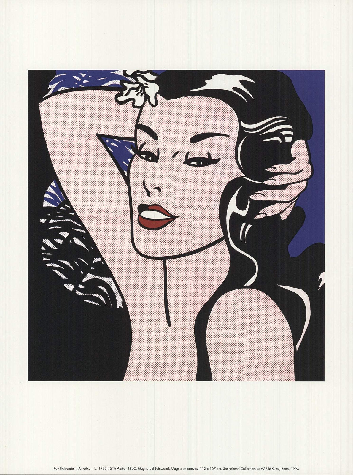 Roy Lichtenstein Little Aloha " Offset Lithograph Pop Art