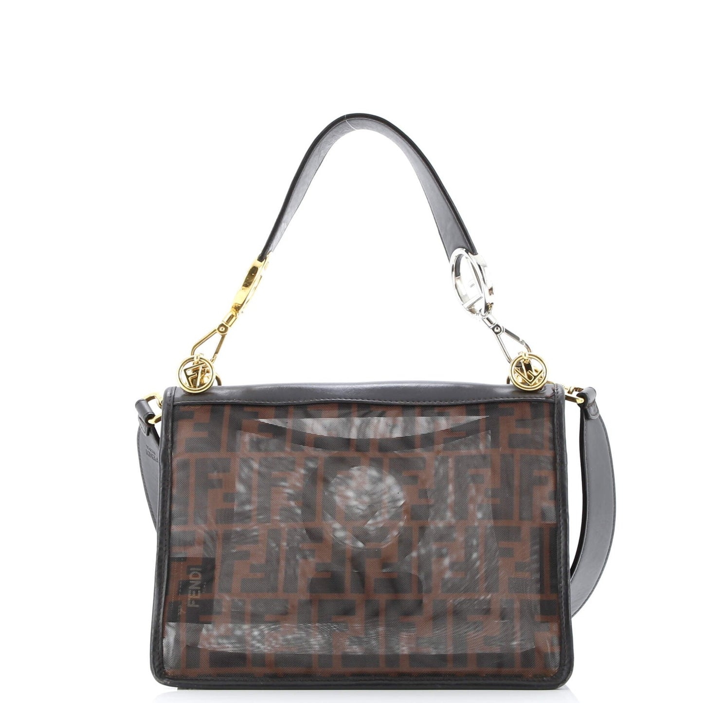 Fendi Kan I F Shoulder Bag Zucca Mesh Medium