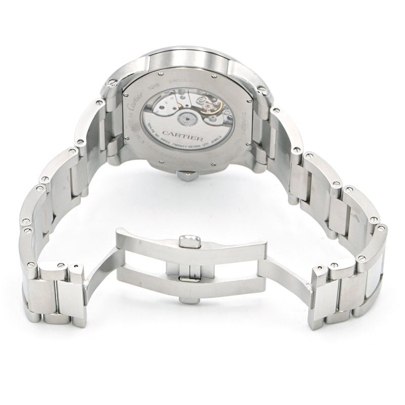 Cartier Calibre De Cartier Watch Lm W7100037 Silver Men'S Used Watch #6109