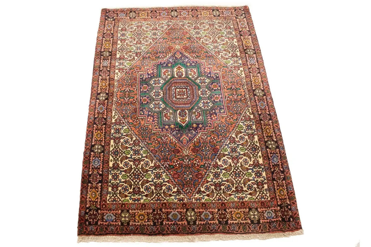 Handmade Wool Bidjar Oriental Rug Rare Vintage