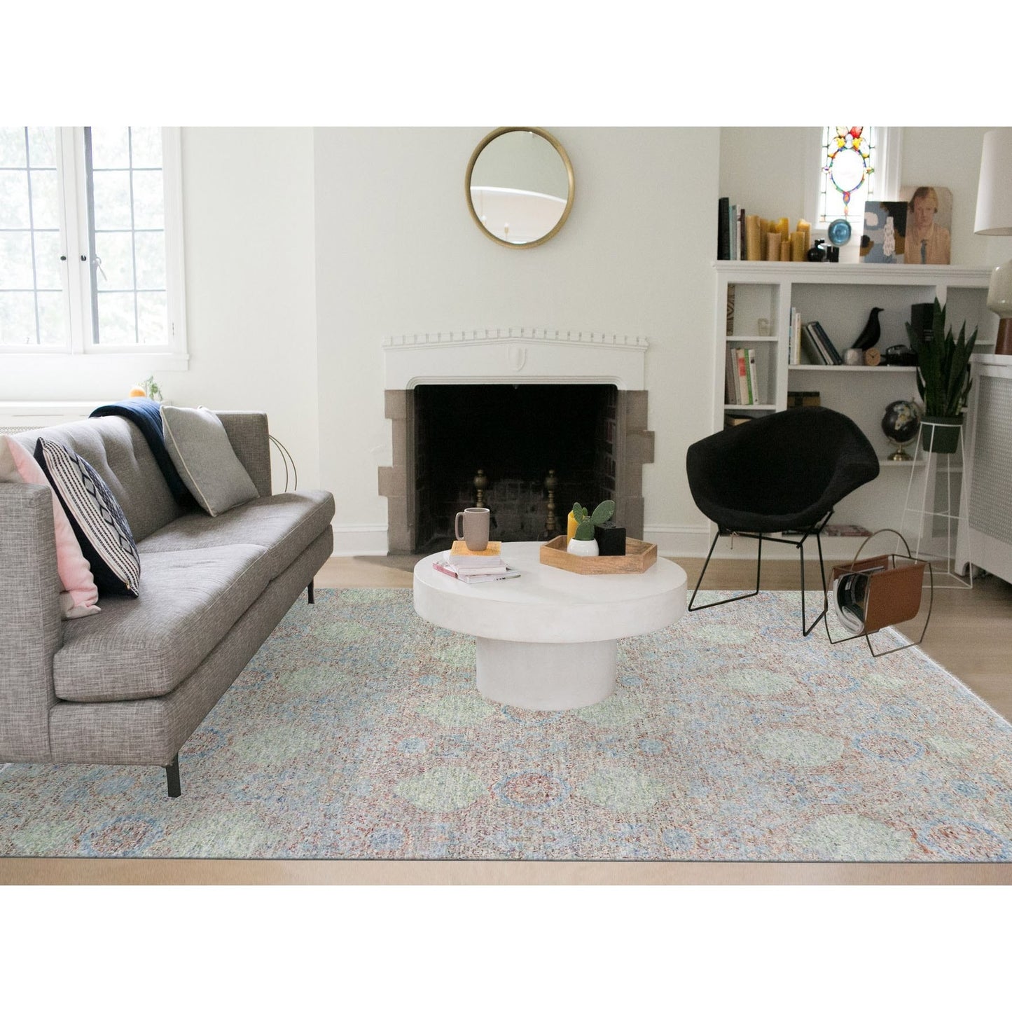 9'2"X12' Natural Dyes,Obscured And Subtle Hand Knotted Oriental Rug