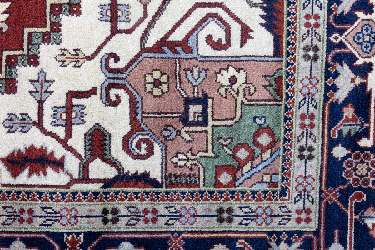 12X18 Ft Oversized Handmade Heriz Serapi Rug