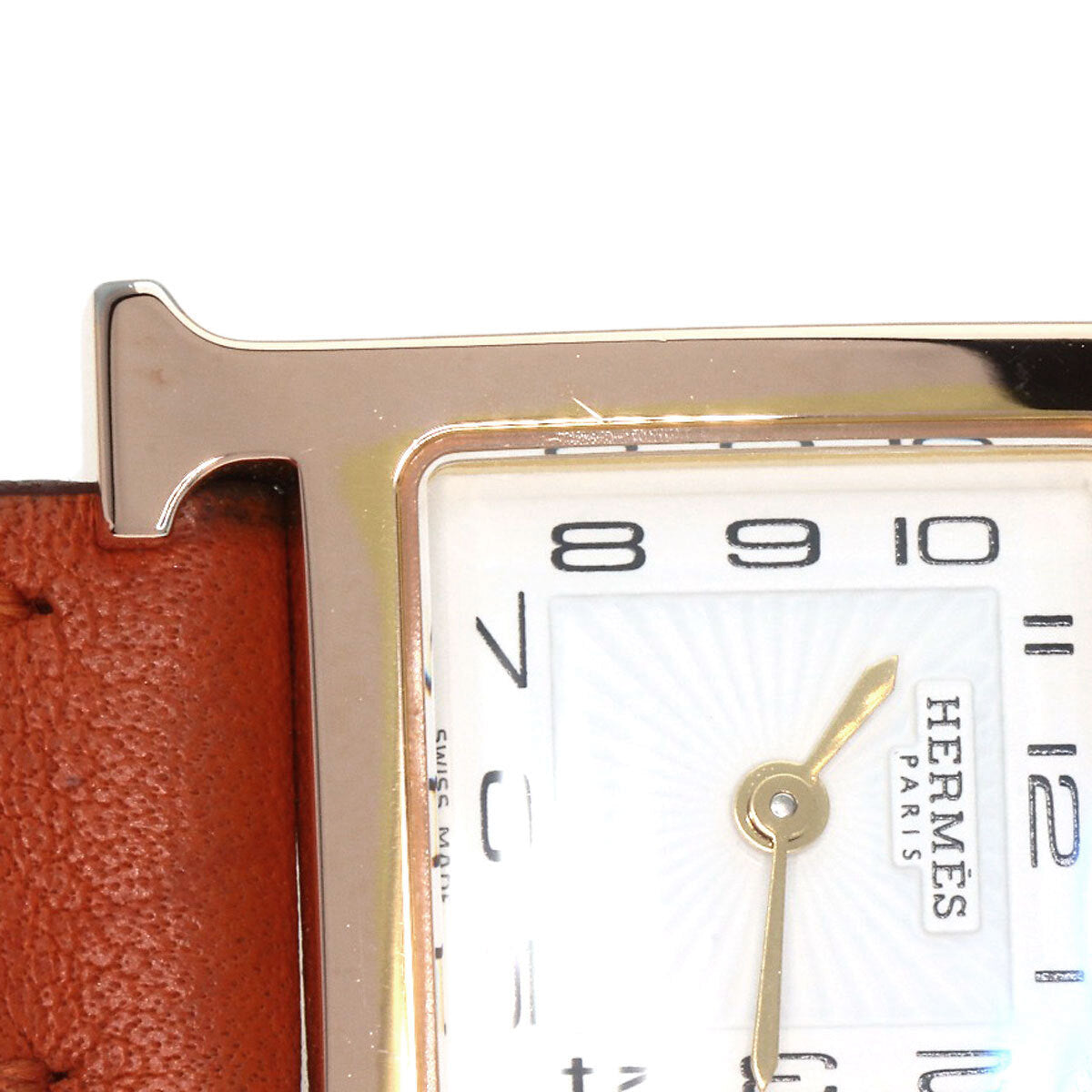 Hermes H Watch Mini Watches Hh1.101 Pgp/Leather