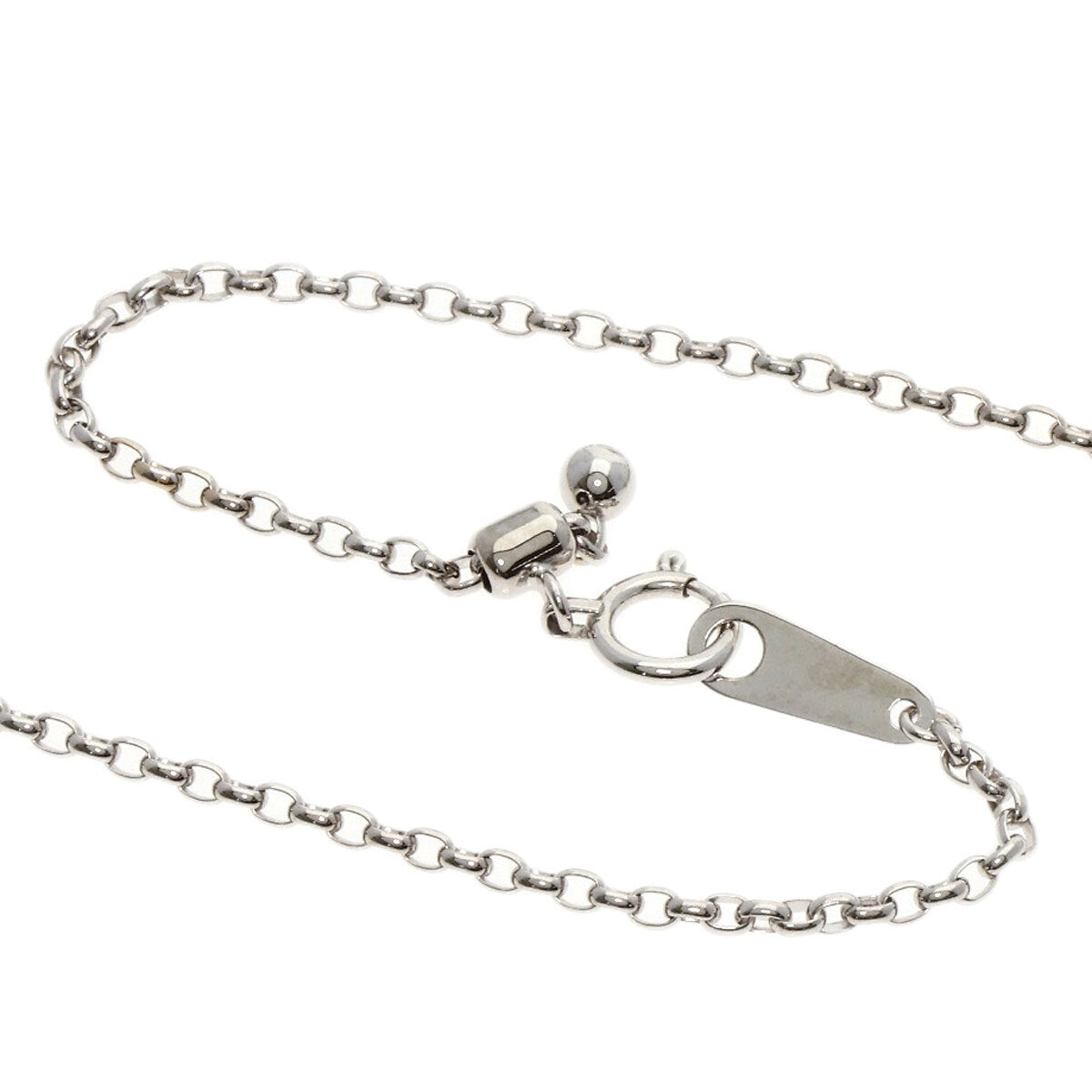 Waltham Necklace Swing Diamond K18 White Gold