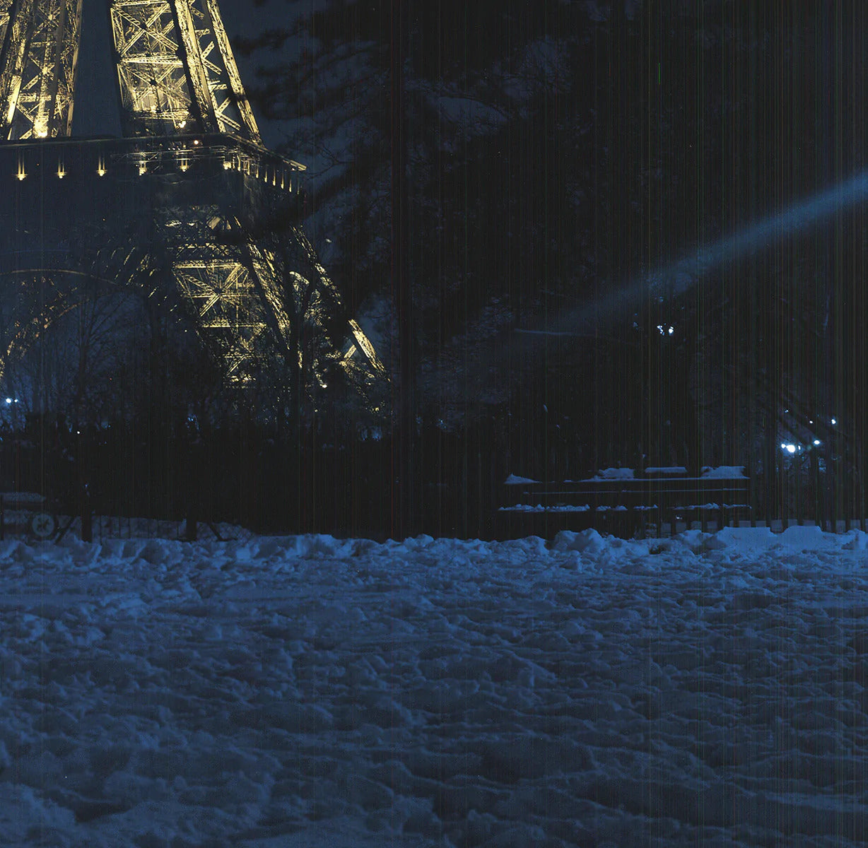 Winnie Denker L'Hiver La Tour Eiffel " Offset Lithograph Contemp