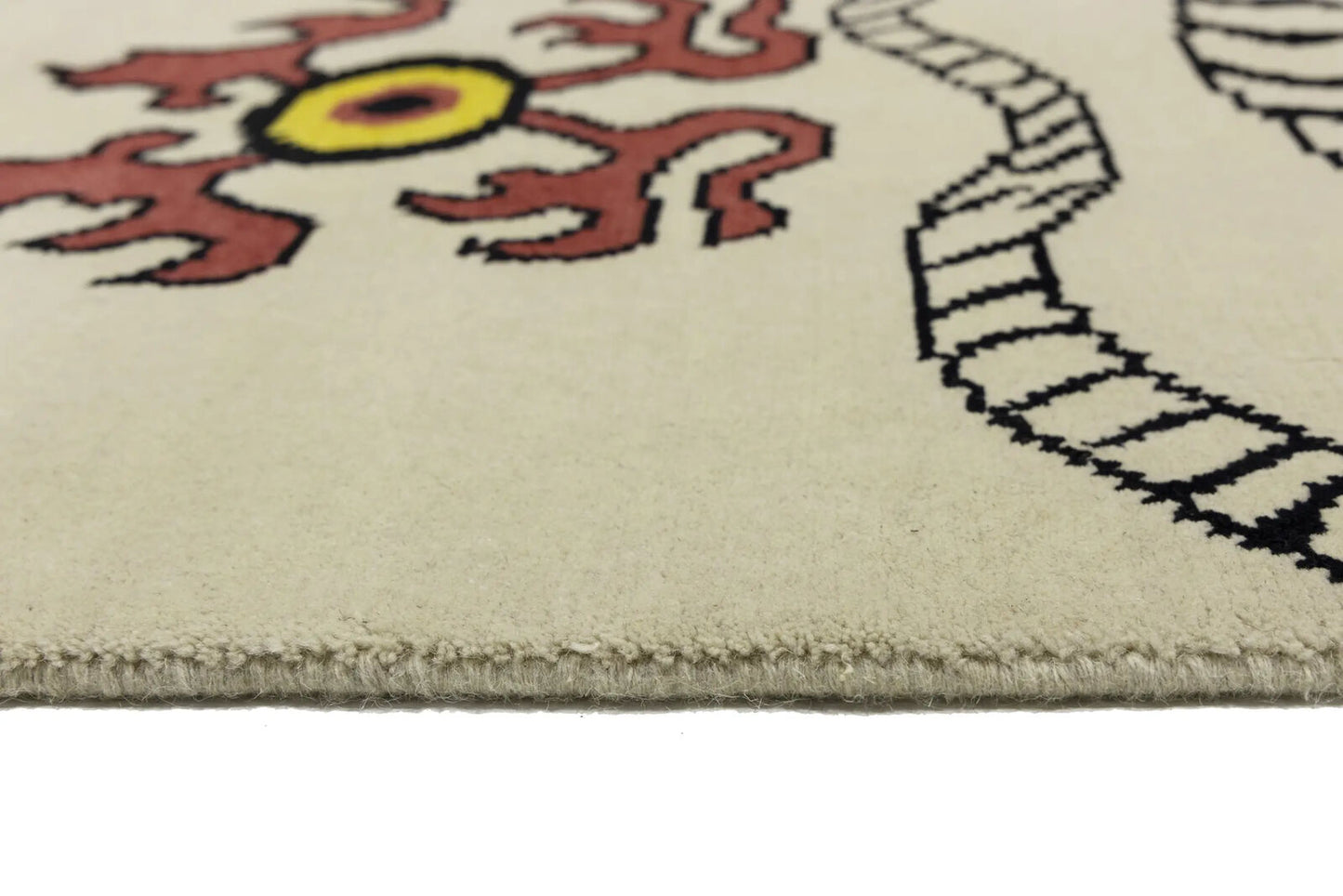 Nepali Tiger Oriental Rug Wool Tribal Modern