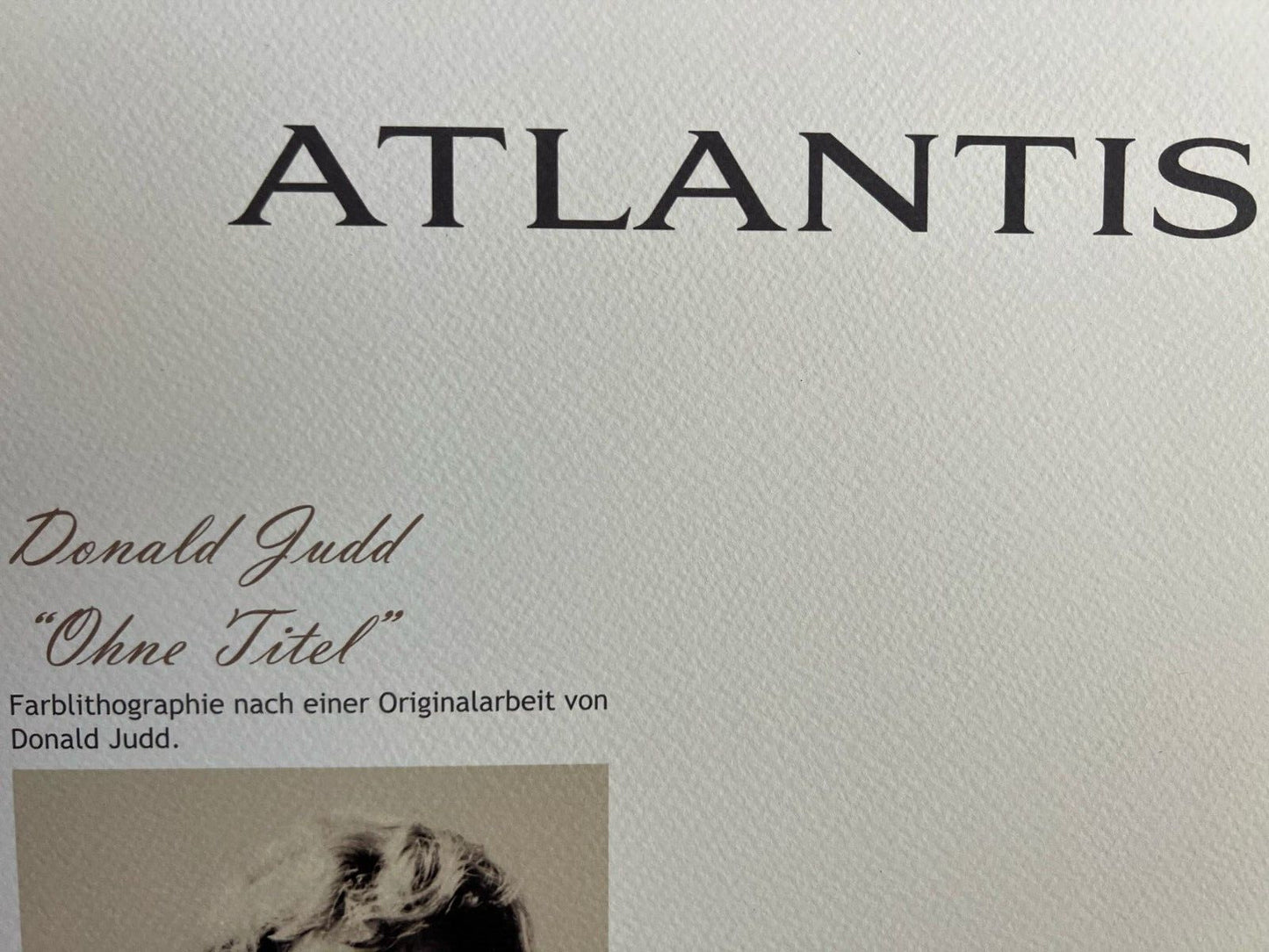Donald Judd Lithograph Coa Signed Op Numbered