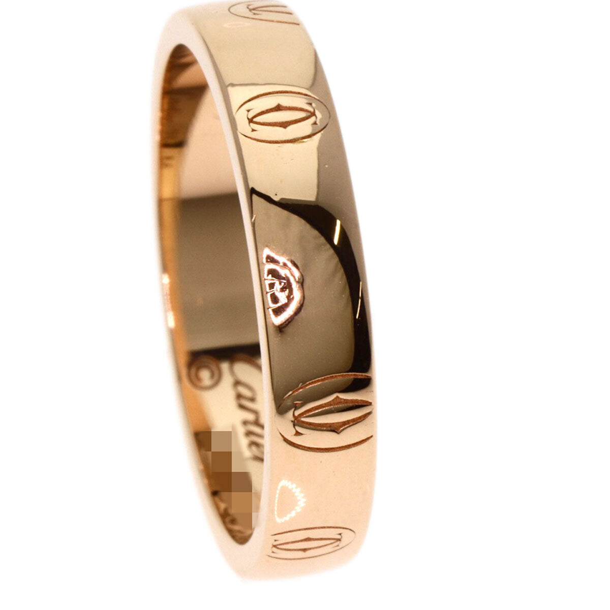Cartier Ring Happy Birthday # 56 K18 Pink Gold