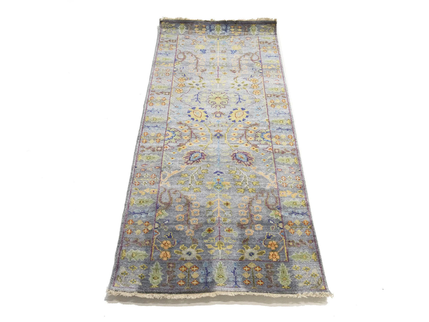 Handmade Tree Of Life Floral Runner Rug Oushak