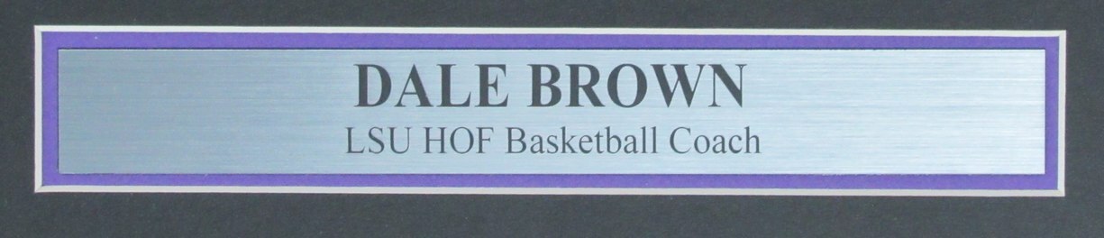 Dale Brown Autographed/Inscribed 11X14 Photo Lsu