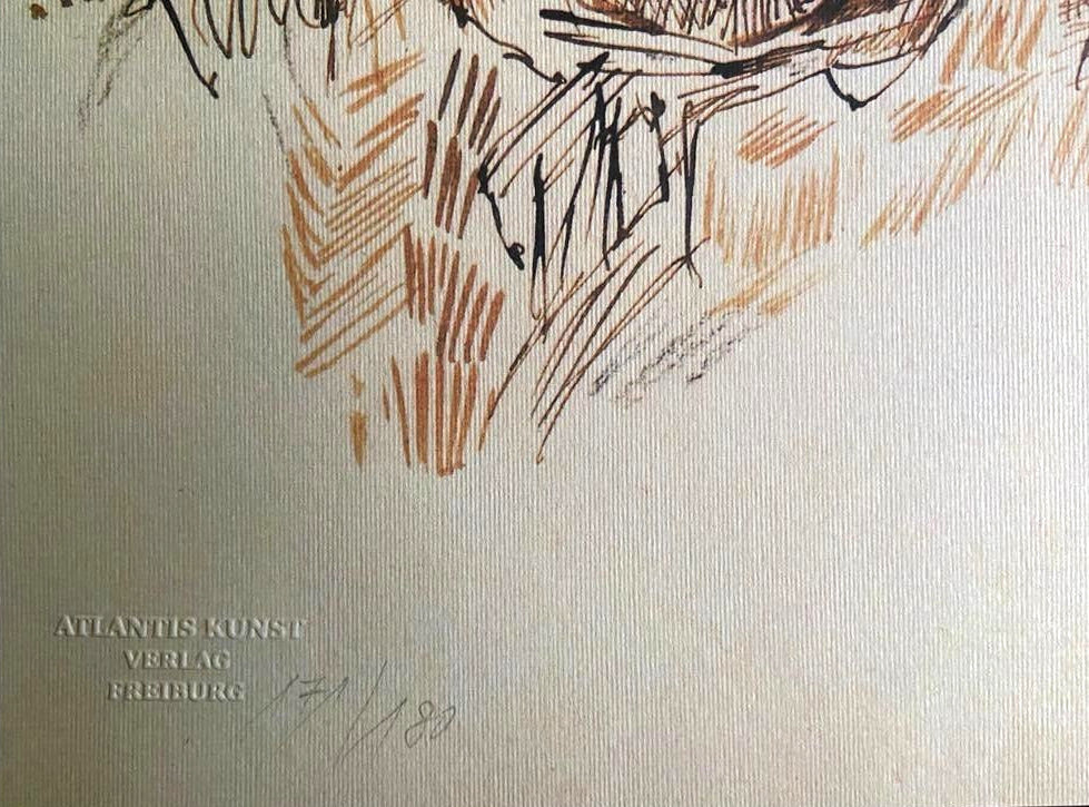 Vincent Van Gogh Lithograph 1978