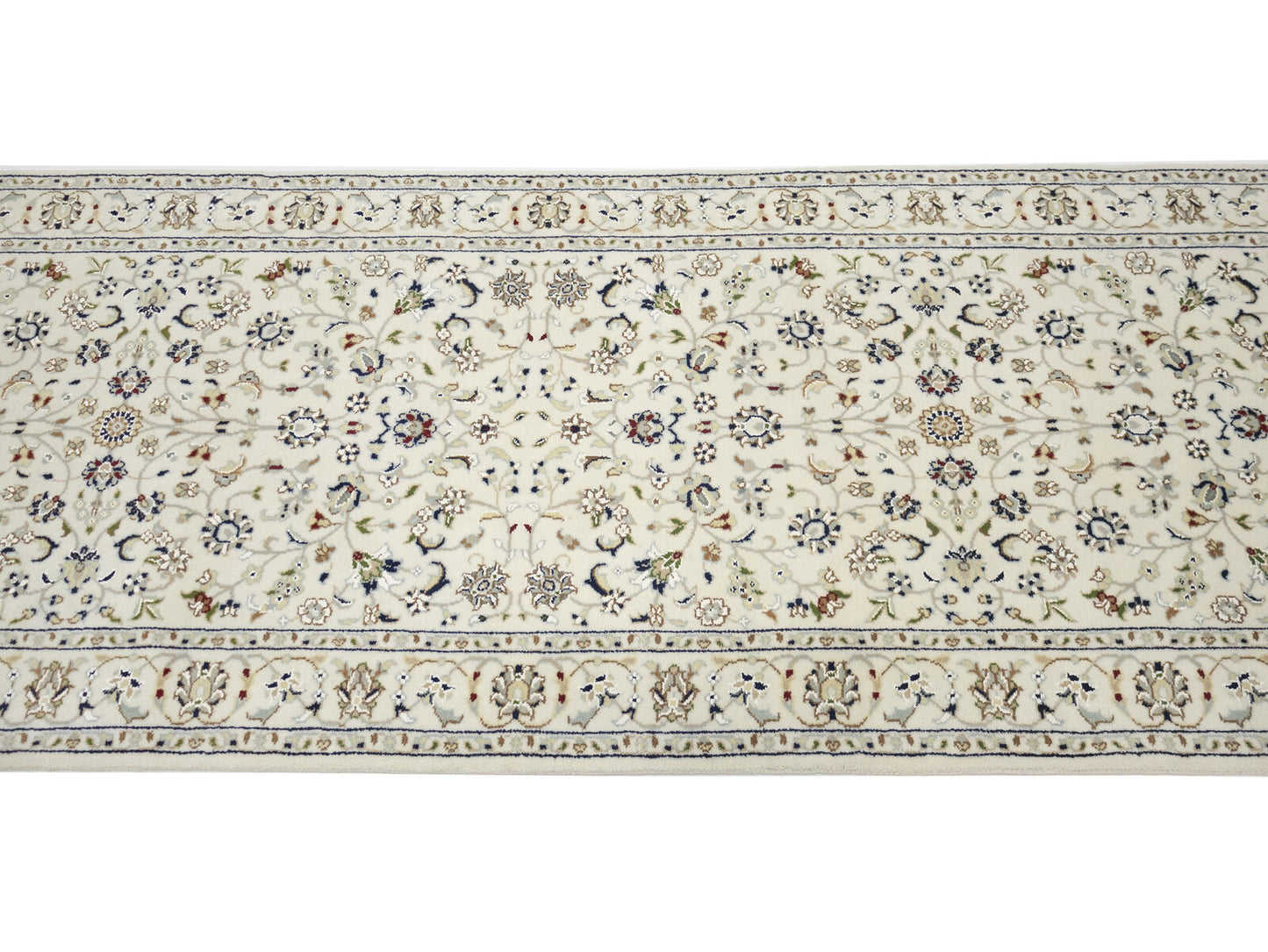 Indo-Nain Oriental Runner Rug All-Over Floral